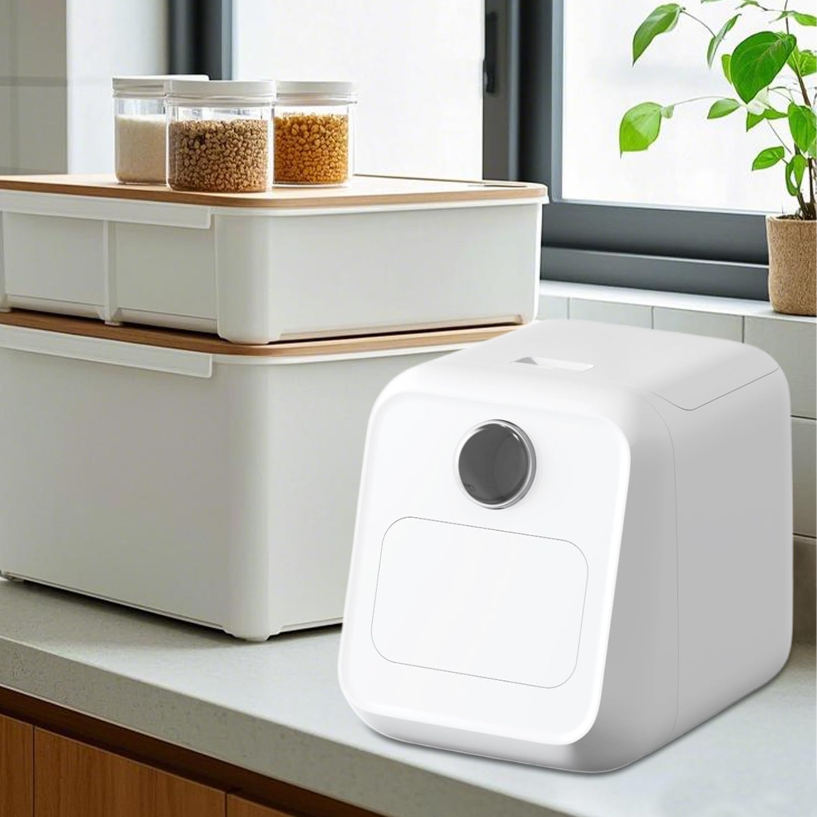 Contenedor de almacenamiento para dispensador de alimentos, recipiente de