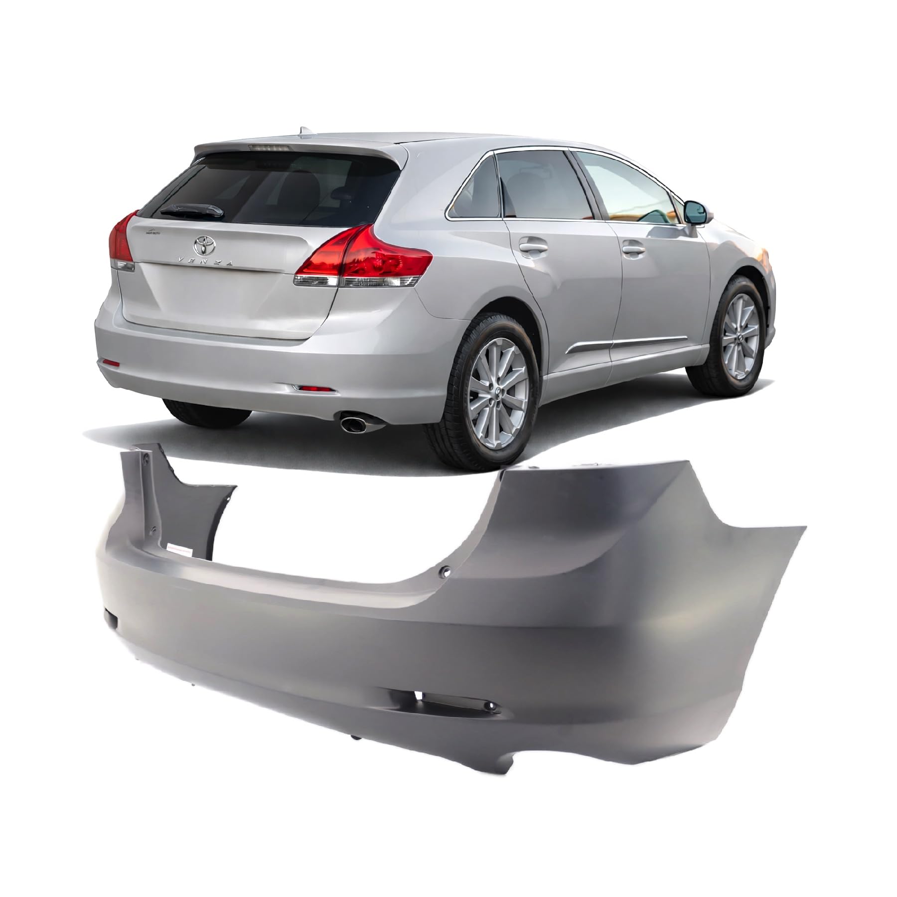 FitParts Compatible with Toyota Venza 2009–2016 Rear Bumper Cover