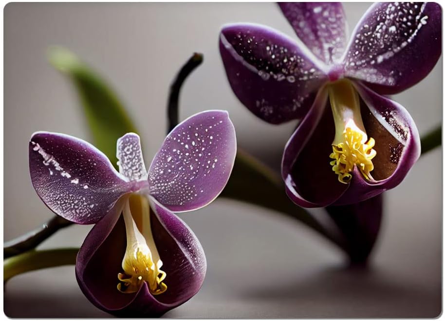 Orchid Art Car Magnet 2 PCS - Floral Car Magnet - Graphic Sticker