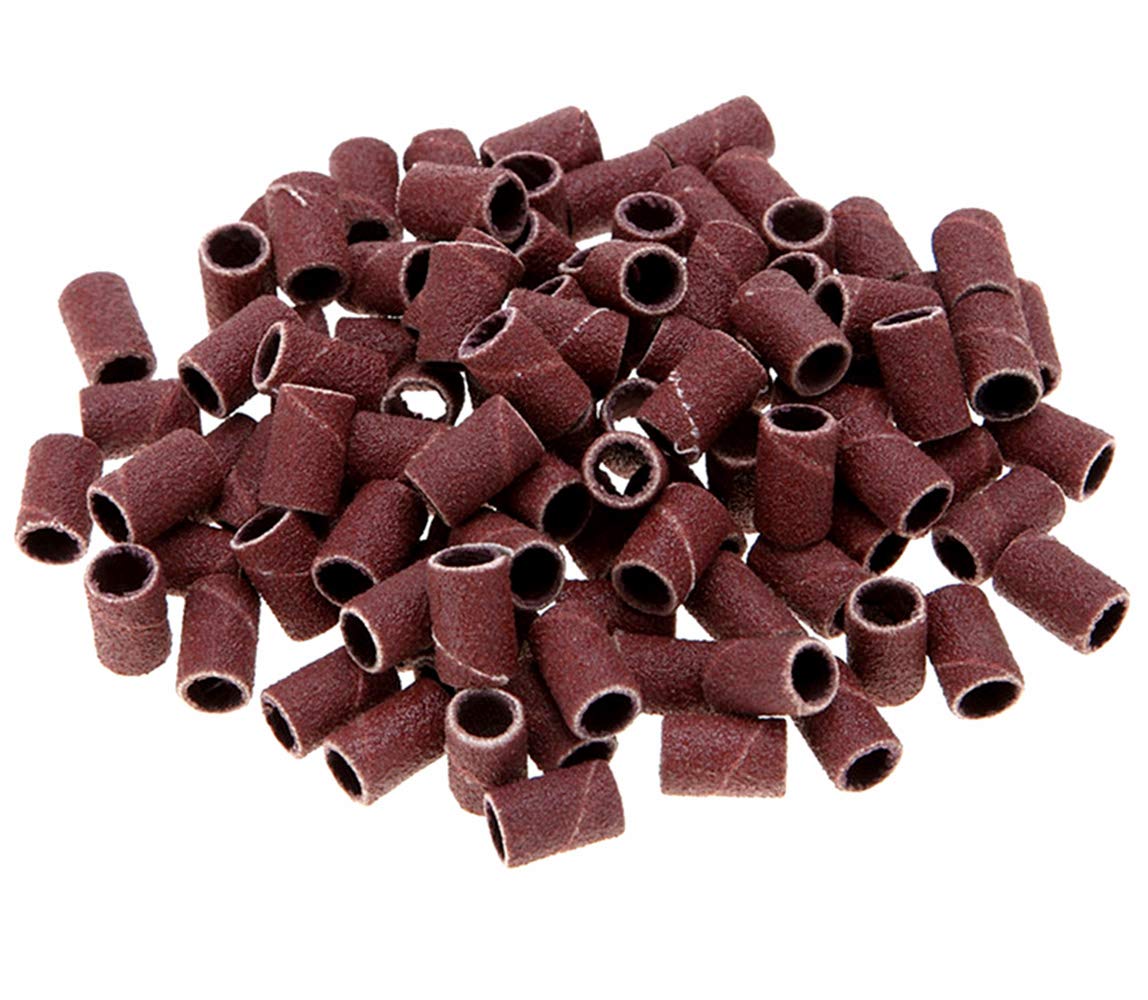 Ranvi 100 PCS Professional Sanding Bands Nail Manicure 180 Grit File Sand Piece Set