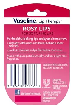 Vaseline Lip Therapy, Rosy Lips 1 ea (Pack of 6)