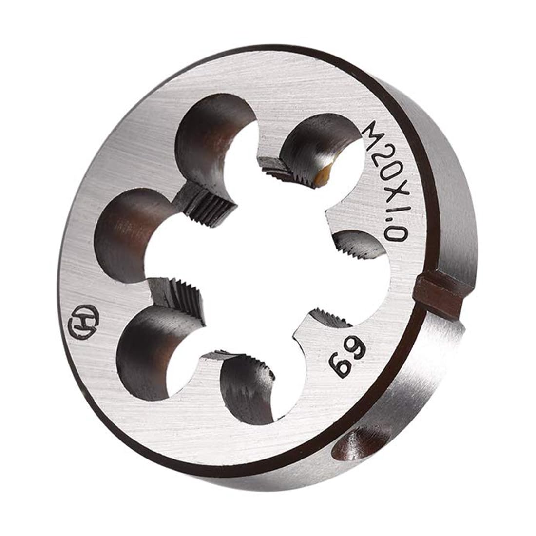 TA-VIGOR 1pc M20 x 1 Metric Adjustable Threading Die, Alloy Tool Steel Right Hand Round Die for Processing, Correcting or Cleaning External Threads (Metal, Plastic)