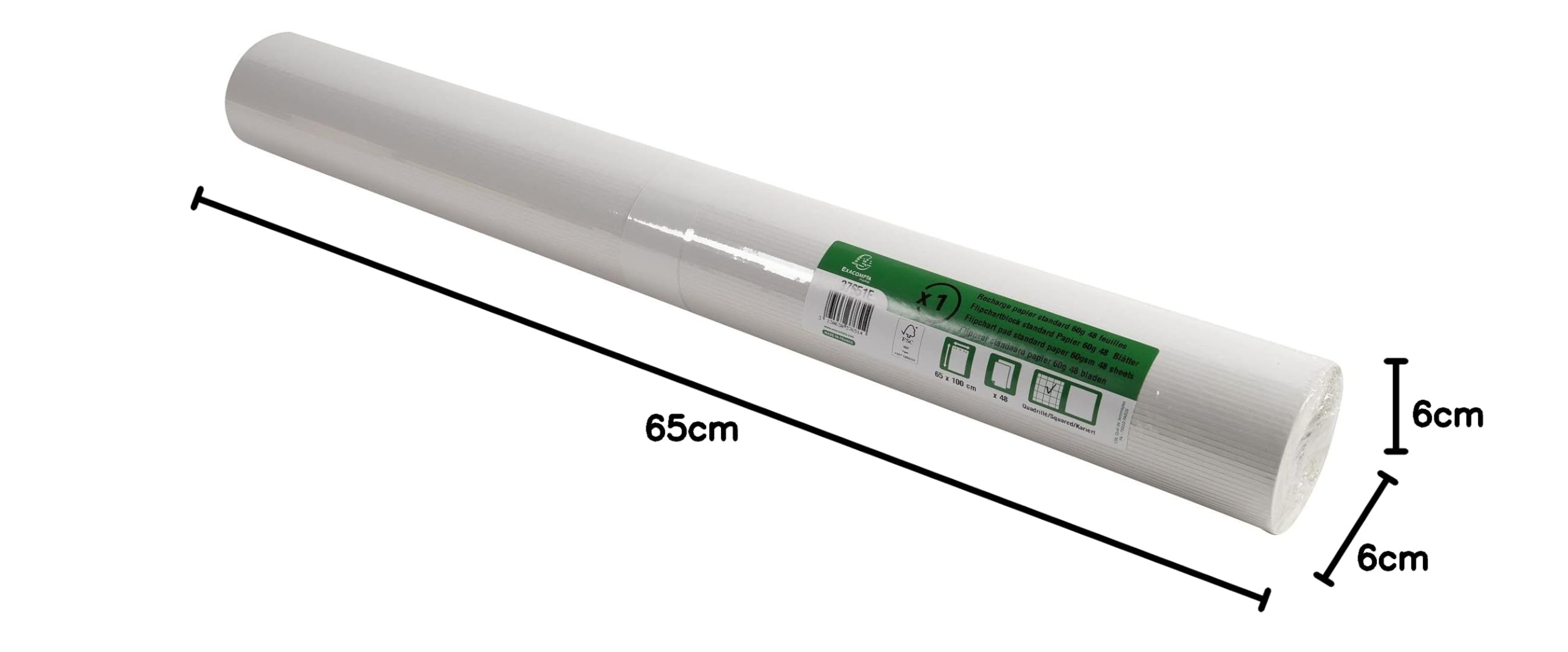 Exacompta 37651E Ricariche e Plotter, 65x100 cm
