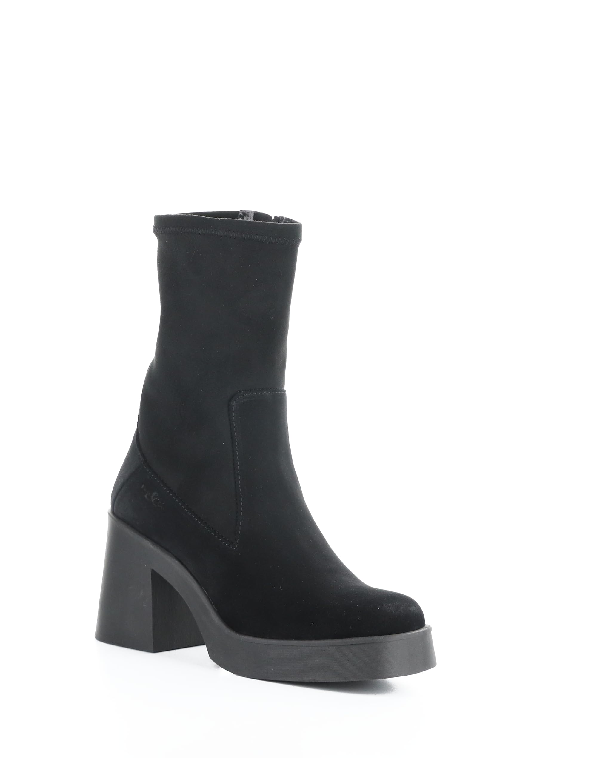 Bos Co Suede Top Side Zip Boots - Vivica
