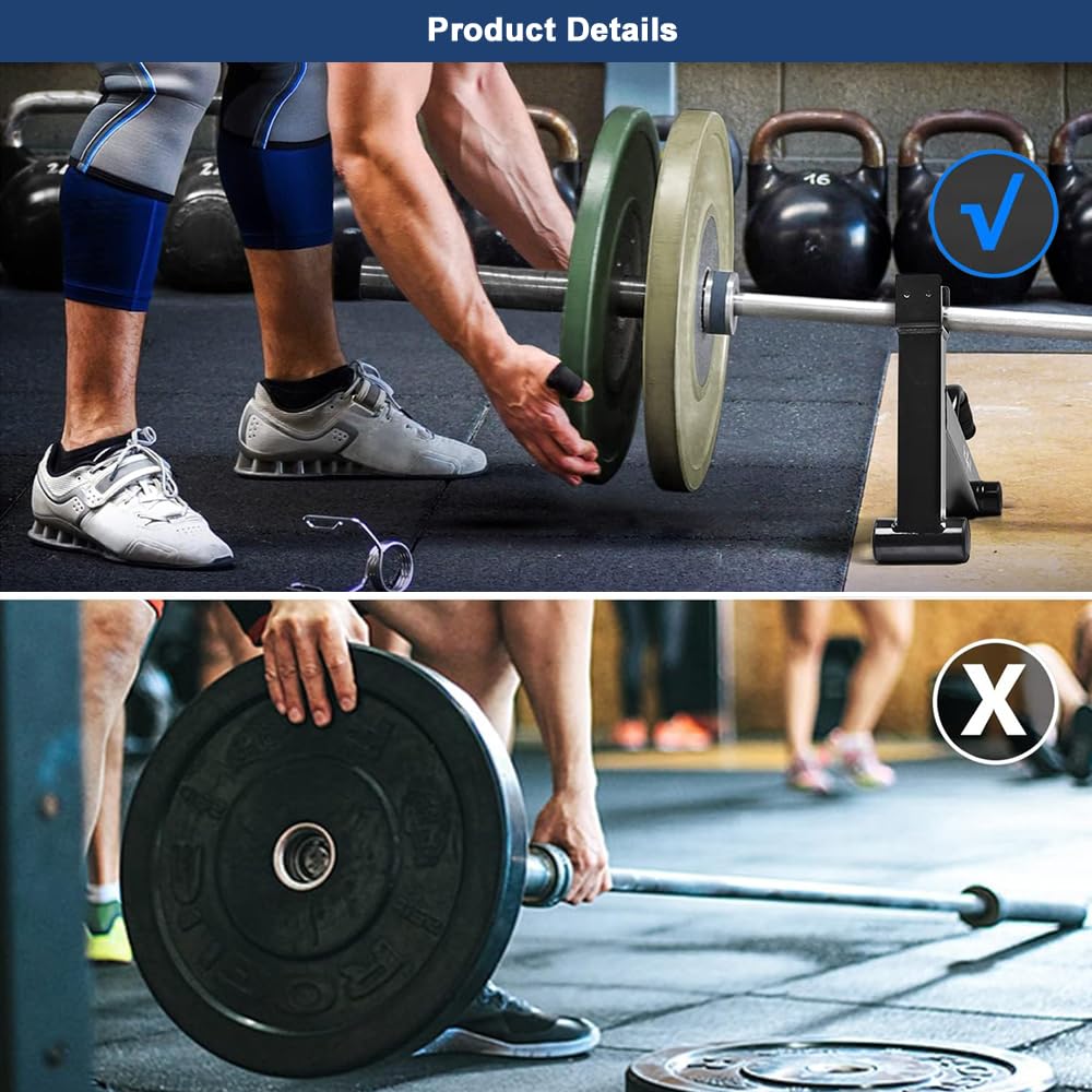 Langhantelheber, Hantelscheiben-Wechselständer Mit Rutschfestem Griff, Perfekt Entladen Und Wechseln Von Gewichtsplatten, Für Kreuzheben, Powerlifting, Krafttraining Für Das Heim-Fitnessstudio Usw