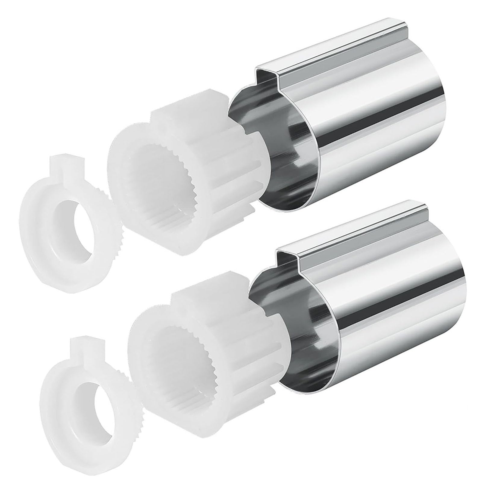 Photo 1 of 2 pack 96987 Stop Tube and Temperature Limit Stop Kit Replacement Fit for Moen Posi, 1 Handle Tub/Shower Faucet Valve Cartridge, Small, Chrome.