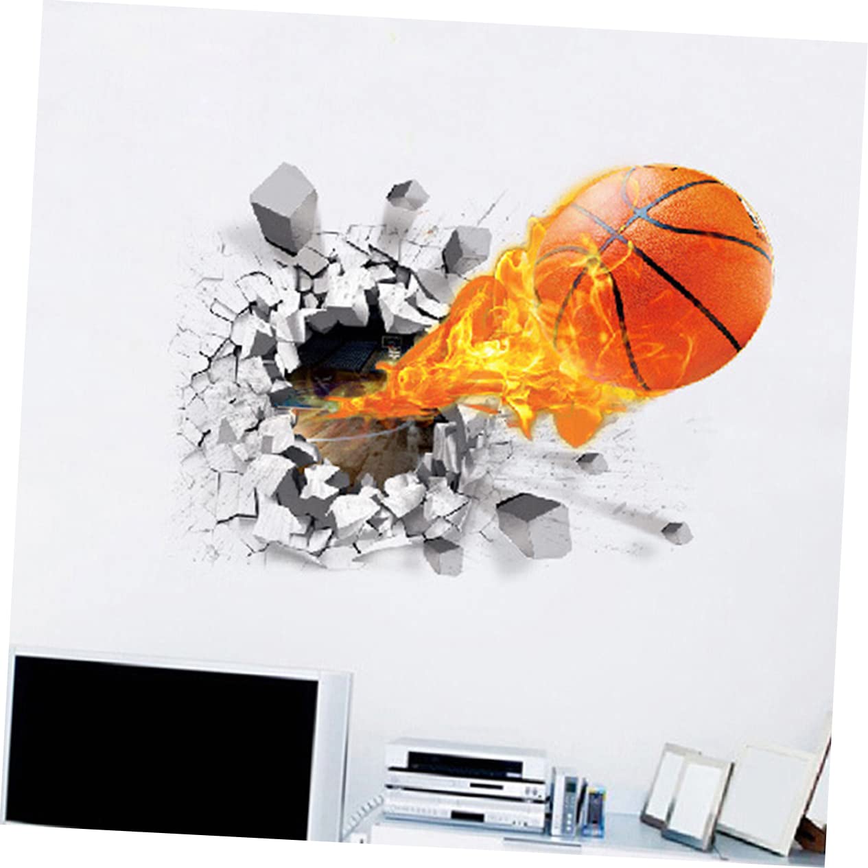 POPETPOP 4pezzi Adesivi Murali Decorativi Motivo Pallone Impermeabili e Facili Da Applicare Decorazioni Per Casa e Cameretta Dei