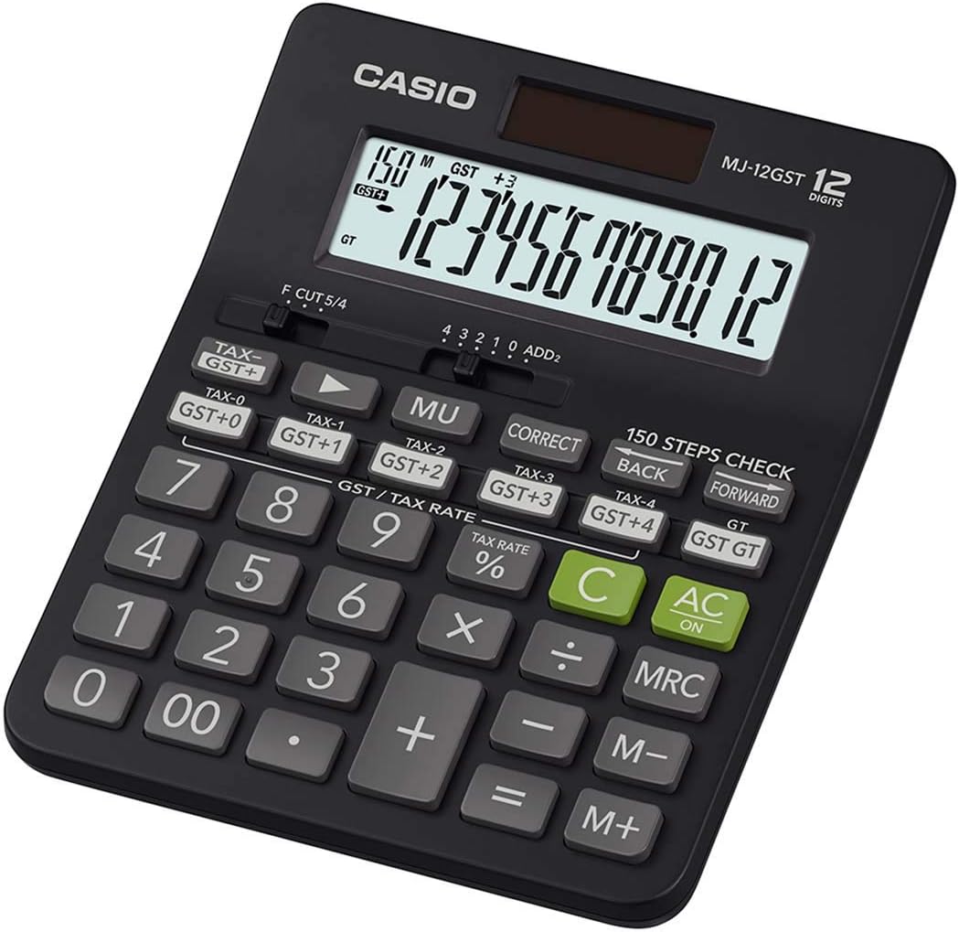 MJ-12GST GST Calculator (Black)