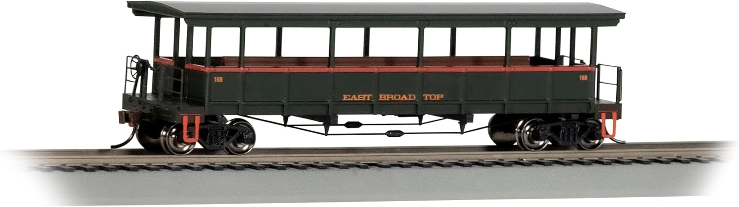 Bachmann Trains - Open Sided Excursion Car - East Broad TOP #168 - HO Scale