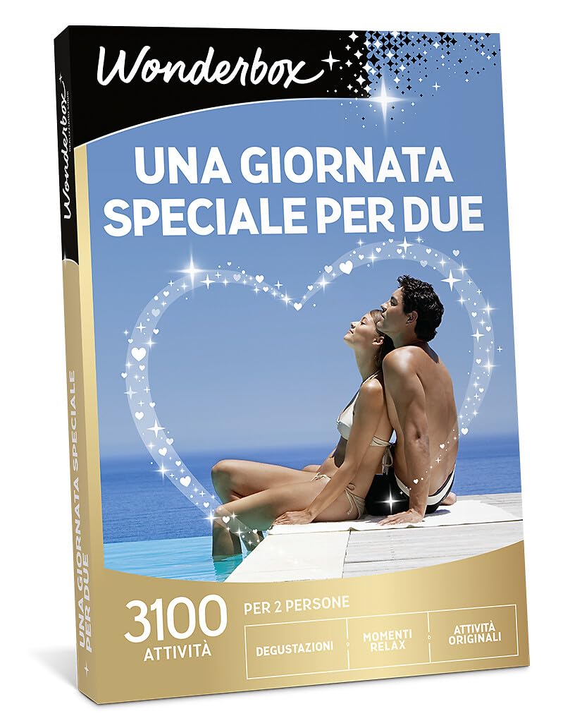 Wonderbox - Cofanetto Regalo - Una Giornata Speciale per Due - 1 attività Romantica - per 2 Persone - Degustazioni, momenti Relax, attività Originali