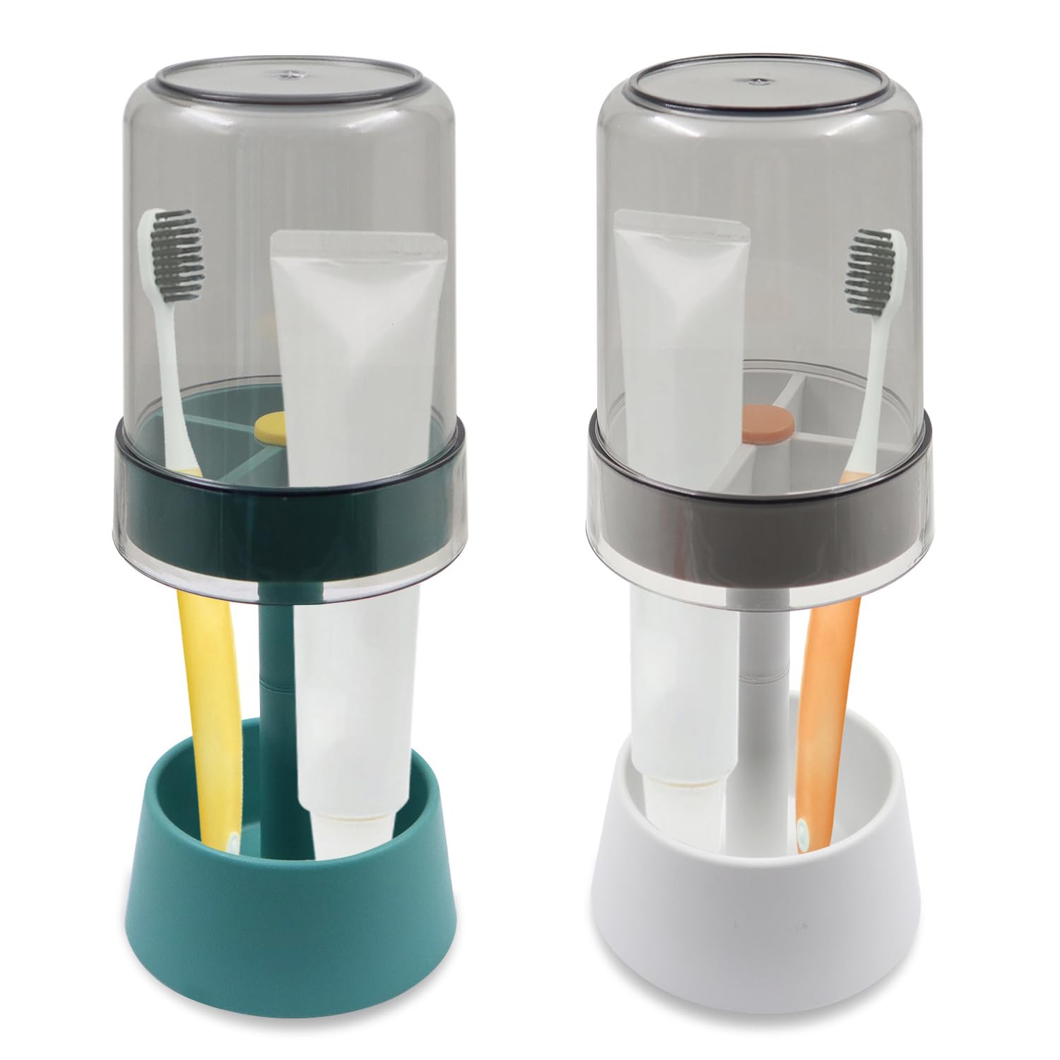 Boîtier brosse à dents et dentifrice fermé pour protéger vos accessoires des bactéries de l'air