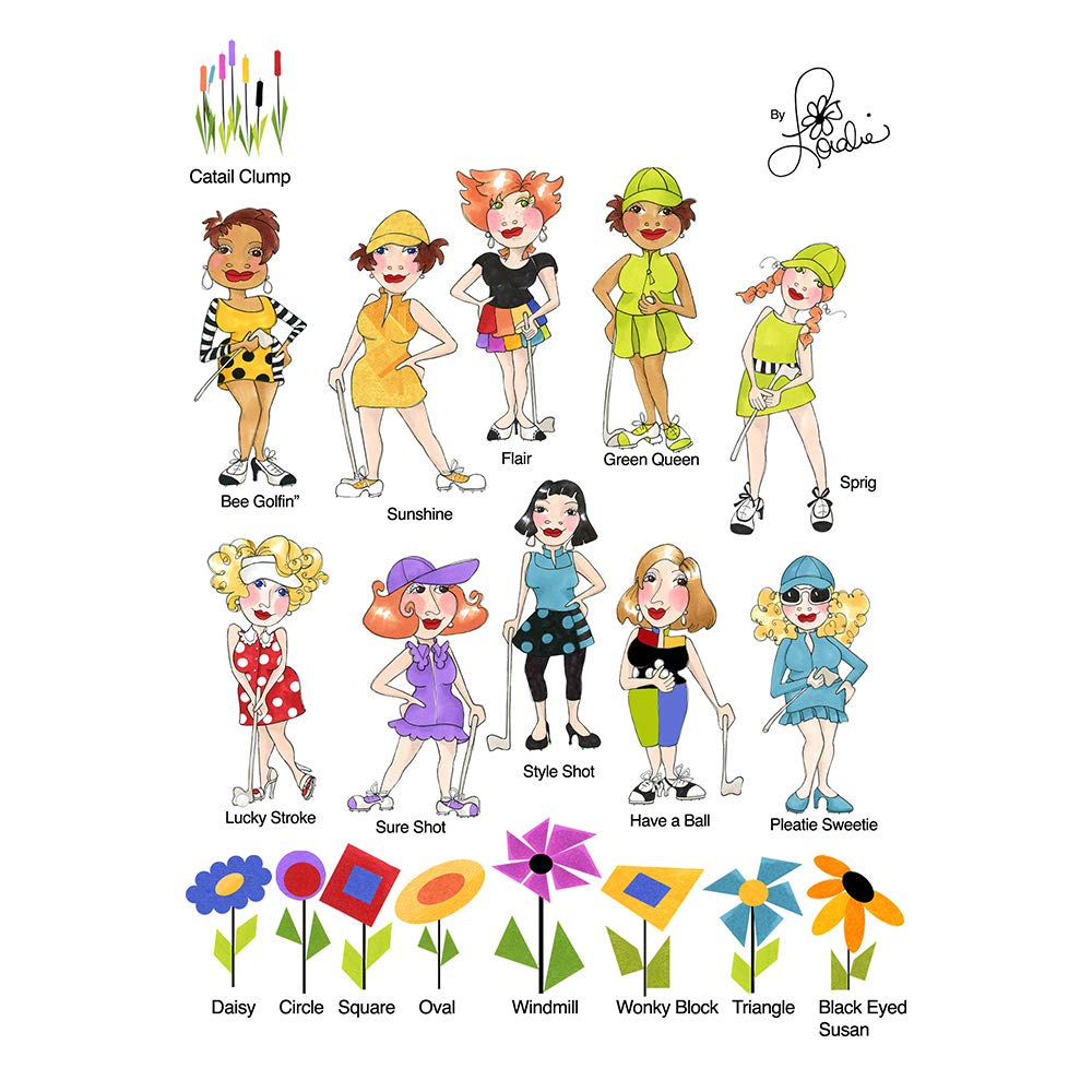 Golf Happy! 1 Embroidery Machine Design Collection - Amazon.com
