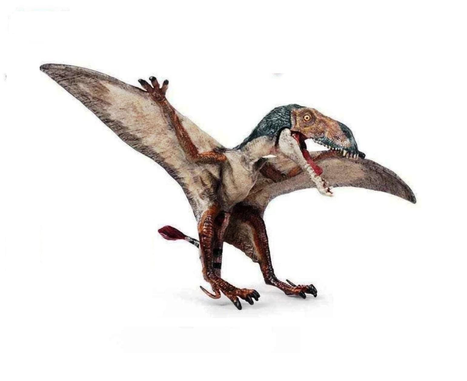 De-Lite Action Figures PVC Anime Movable Collectible Model Statue Toys (Petrosaurus (Flying Fixed Pose) Small Mini Dinosaur, 7cm)