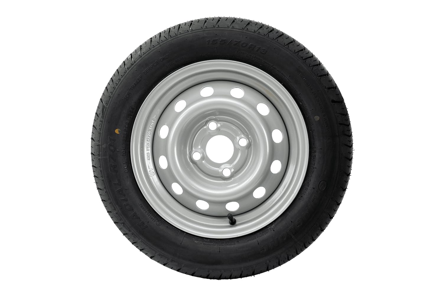 UNITRAILER Set di ruote per rimorchio 155/70 R13 LINGLONG con cerchi in acciaio