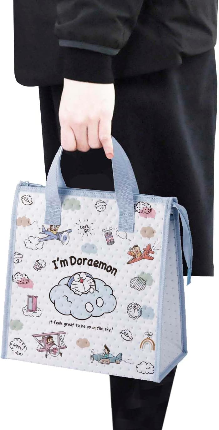 Skater FBC1-A Sanrio Lunch Bag, Nonwoven Fabric Insulated Bag, Doraemon