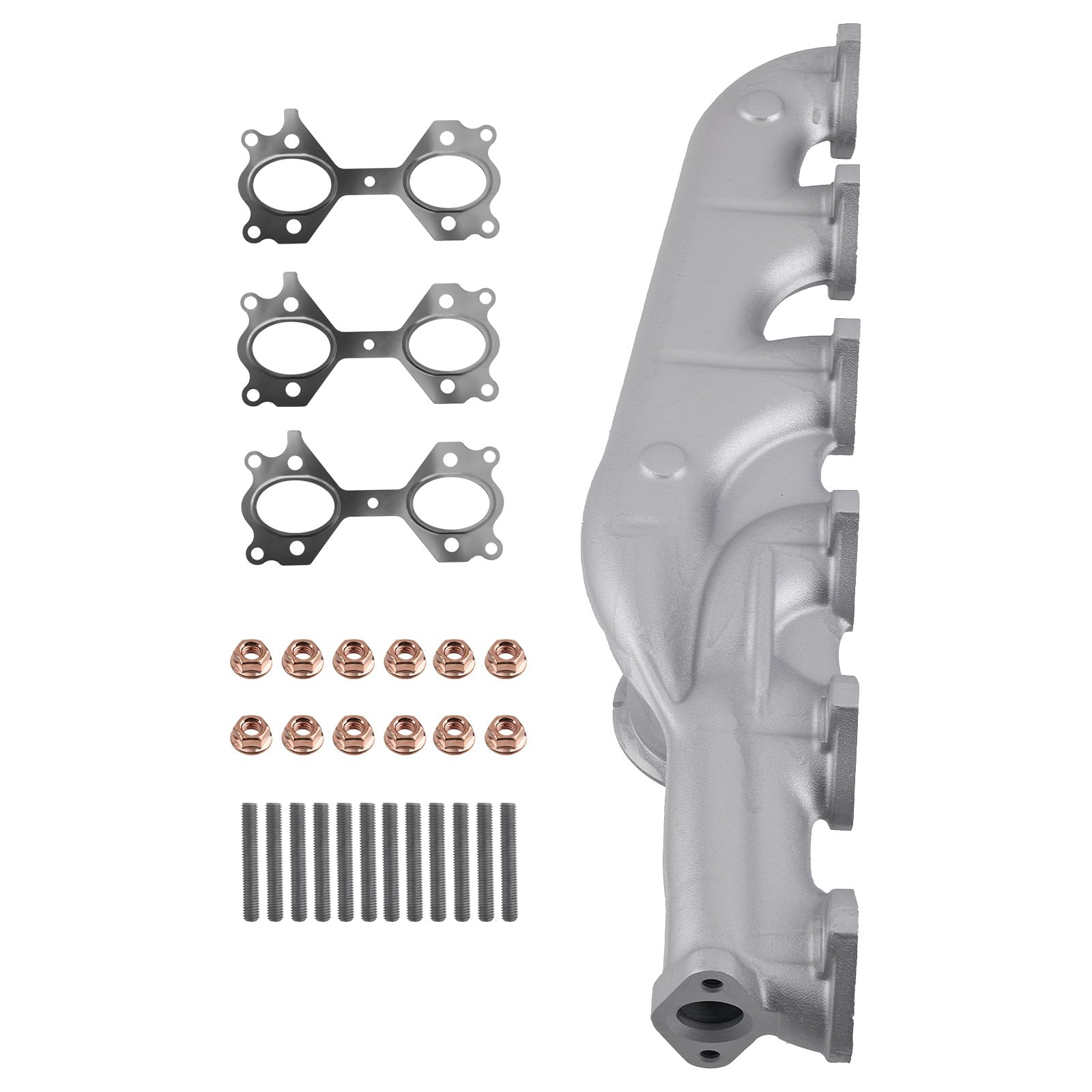 maXpeedingrods Set collettore di scarico in ghisa con guarnizione per BMW X3 X5 X6 E83