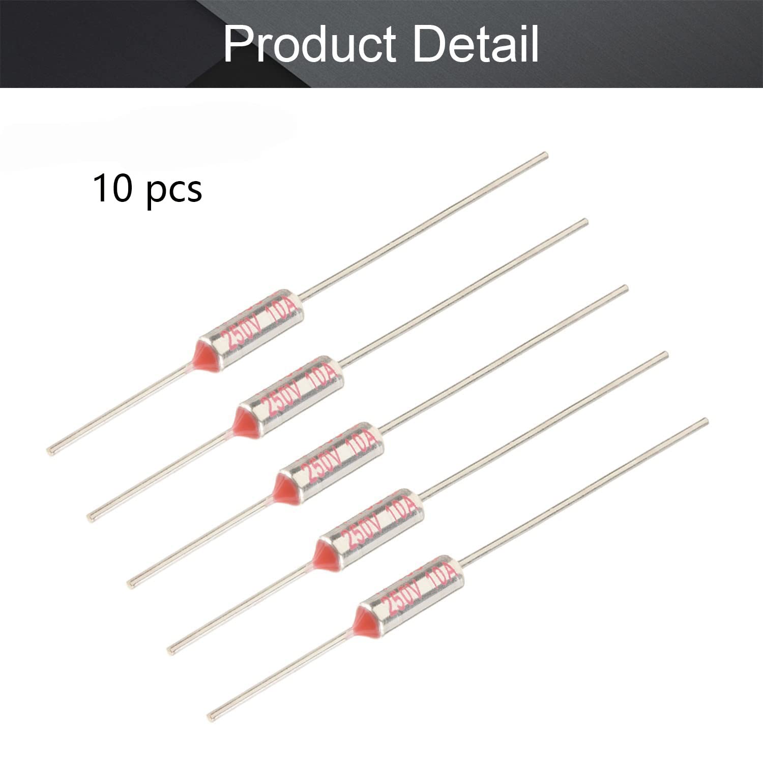 QUARKZMAN - Lot De 10 Fusibles Thermiques Métal RY172 172°C 15A 250V Pour Appareils électriques Et Moteurs - 11