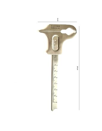 Stainless Steel Iwanson Crown Calipers & Boley Vernier Calipers Ruler Micrometer Tools Orthodontic Measuring Lab Instruments 0 to 10 cm