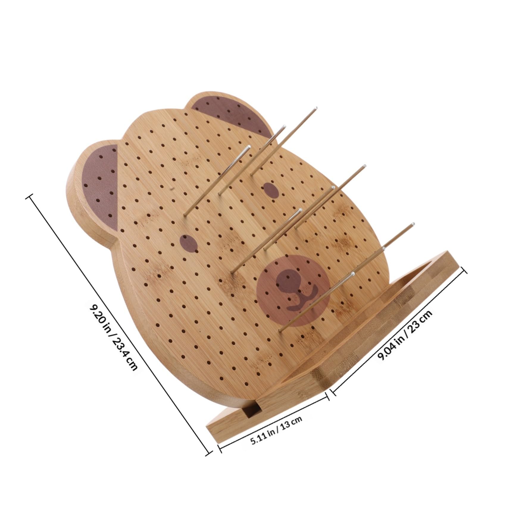 Abaodam Tablero de Madera para Ganchillo Hecho a Mano con Diseño Versátil y Pinzas de Bloqueo, Adecuado para Proyectos de Crochet y Usuarios Avanzados o Principiantes