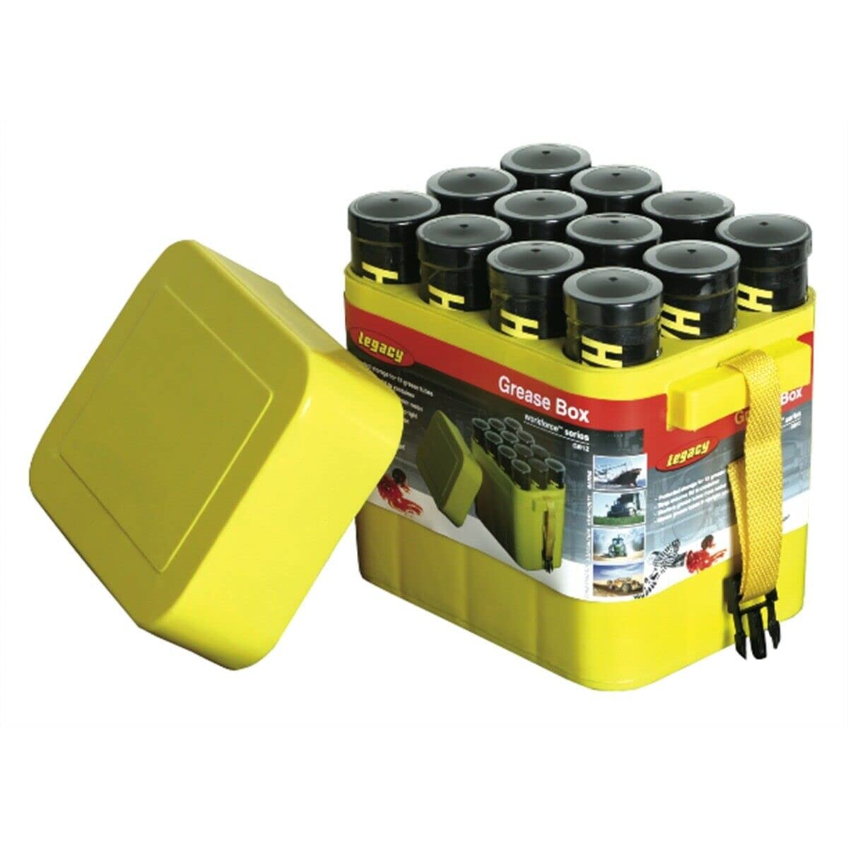 Legacy Porta-Pak 12 Pack Grease and Caulk Tube Storage Box (GCB12