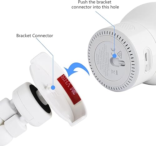 Miniatura 7 de Soporte de monitor de bebé trípode para cámara de monitor de bebé Eufy, soporte flexible para monitor de bebé, soporte para cuna sin herramientas o