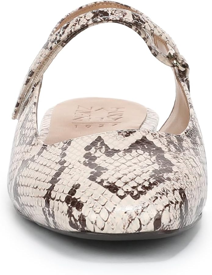 Amazon.com | Naturalizer Women's Connie Mary Jane Flat Beige Multi