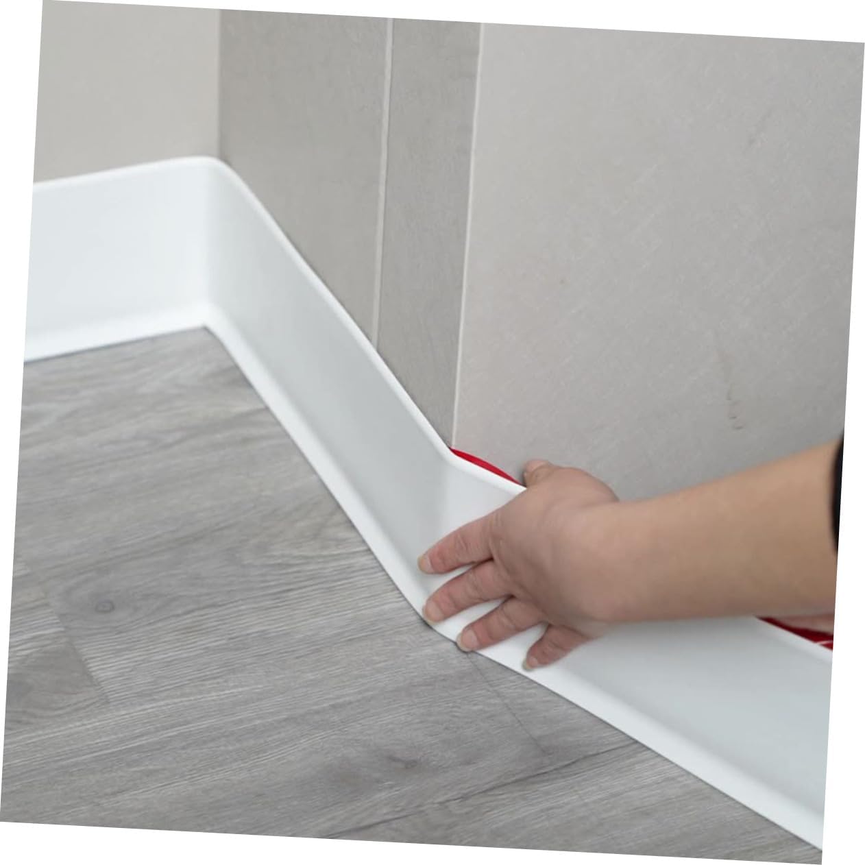 1roll Flexible Self-Adhesive Wall Corner Trim PVC Peel and Stick Molding for Cabinet Ceiling and Wall Edges Installation Decoration