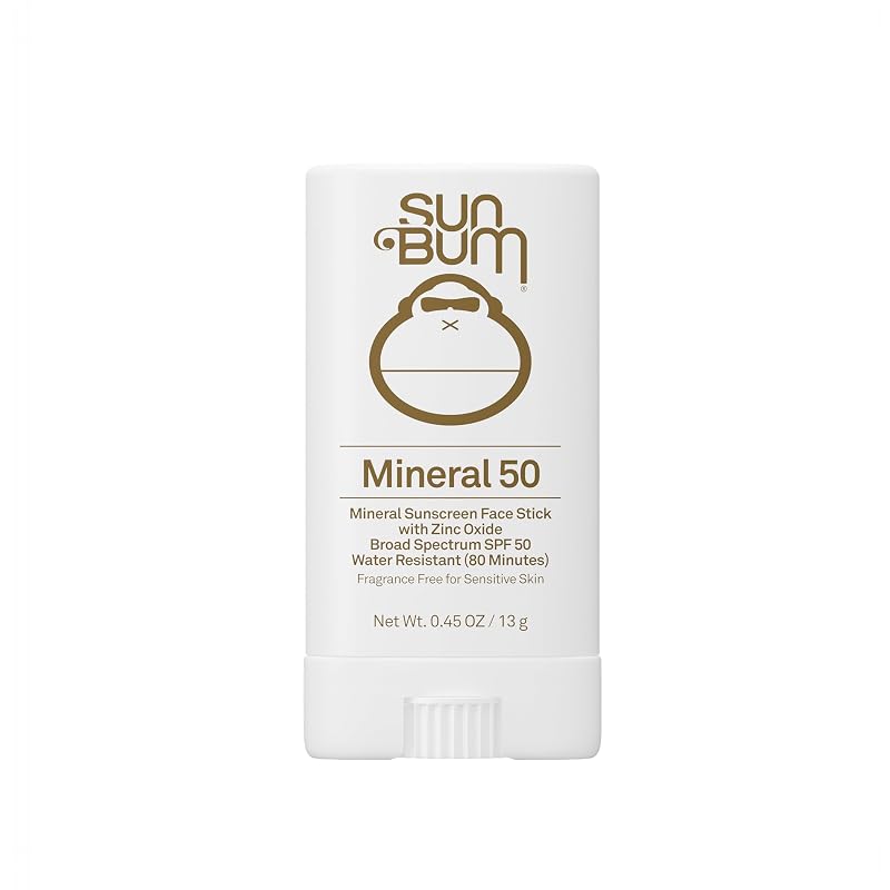 Protetor solar facial mineral em bastão Sun Bum FPS 50, tamanho viagem, 13 g