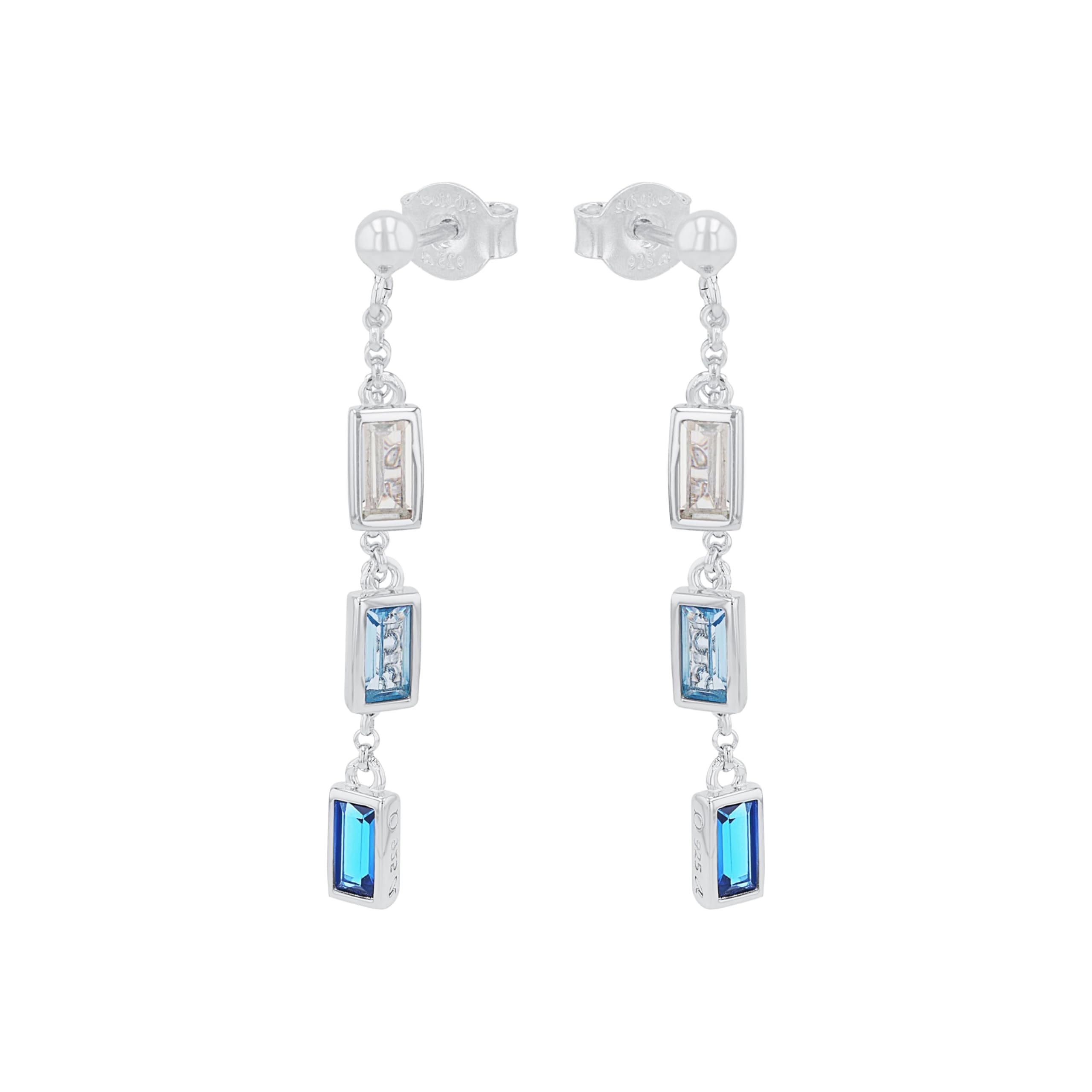 s.Oliver Pendientes de plata de ley 925/acero inoxidable para mujer. Vienen en una caja de regalo.