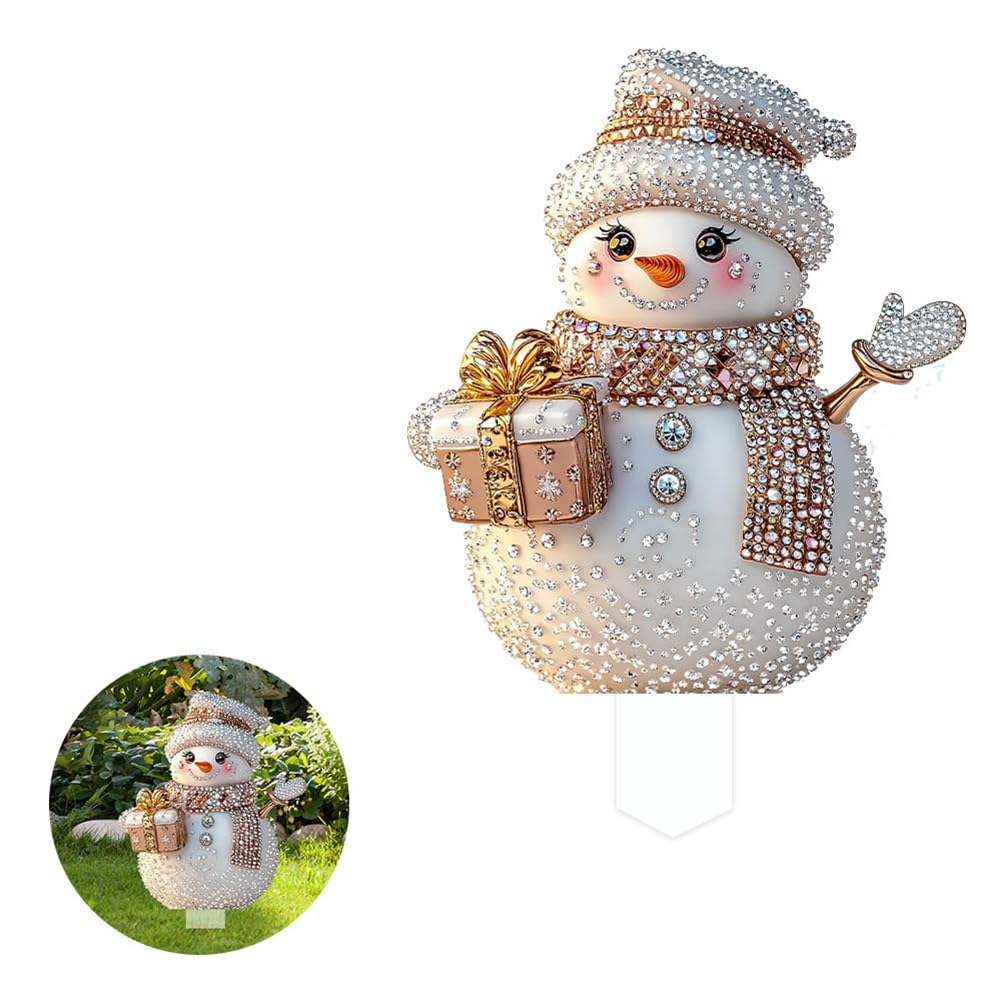 Amazon.co.jp: Devnaoe おとぎ話の世界の美しい雪だるまガーデン屋内と