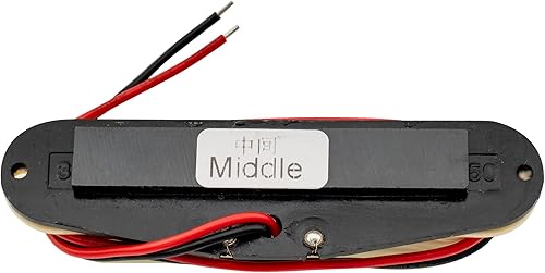 Vista 13 de Wilkinson - Pastilla central de cerámica de alto rendimiento para guitarra eléctrica estilo Strat, color negro Negro,Crema,Blanco