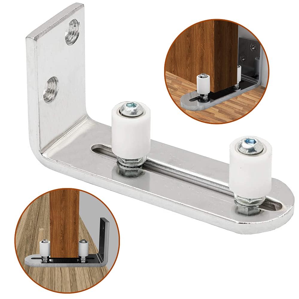 Guía De Piso Inferior Para Puerta De Granero, Kit De Herrajes De Guía