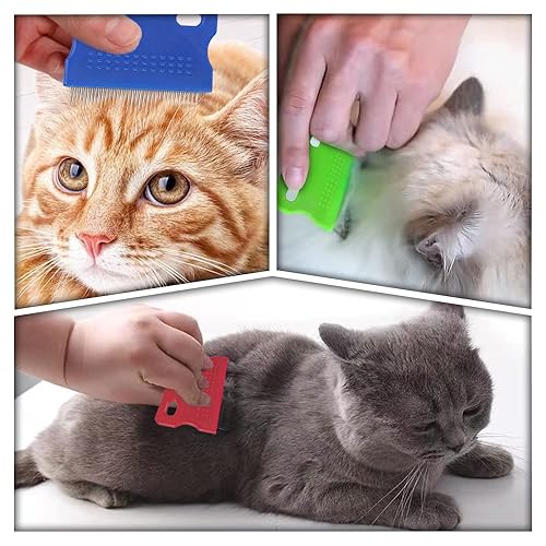 Miniatura 3 de 6 peines para pulgas para mascotas, peines para perros y gatos, peines de masaje para depilación, peines para eliminar la caspa, manchas de cabello