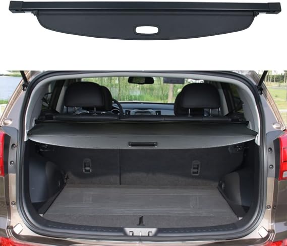 Cargo Cover for Kia Sportage 2011 2012 2013 2014 2015 2016 Accessories Rear Black Trunk Shade Luggage Security Cover