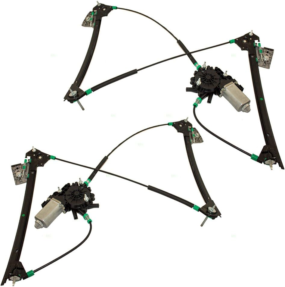 Brock Replacement Set Front Power Window Regulators with