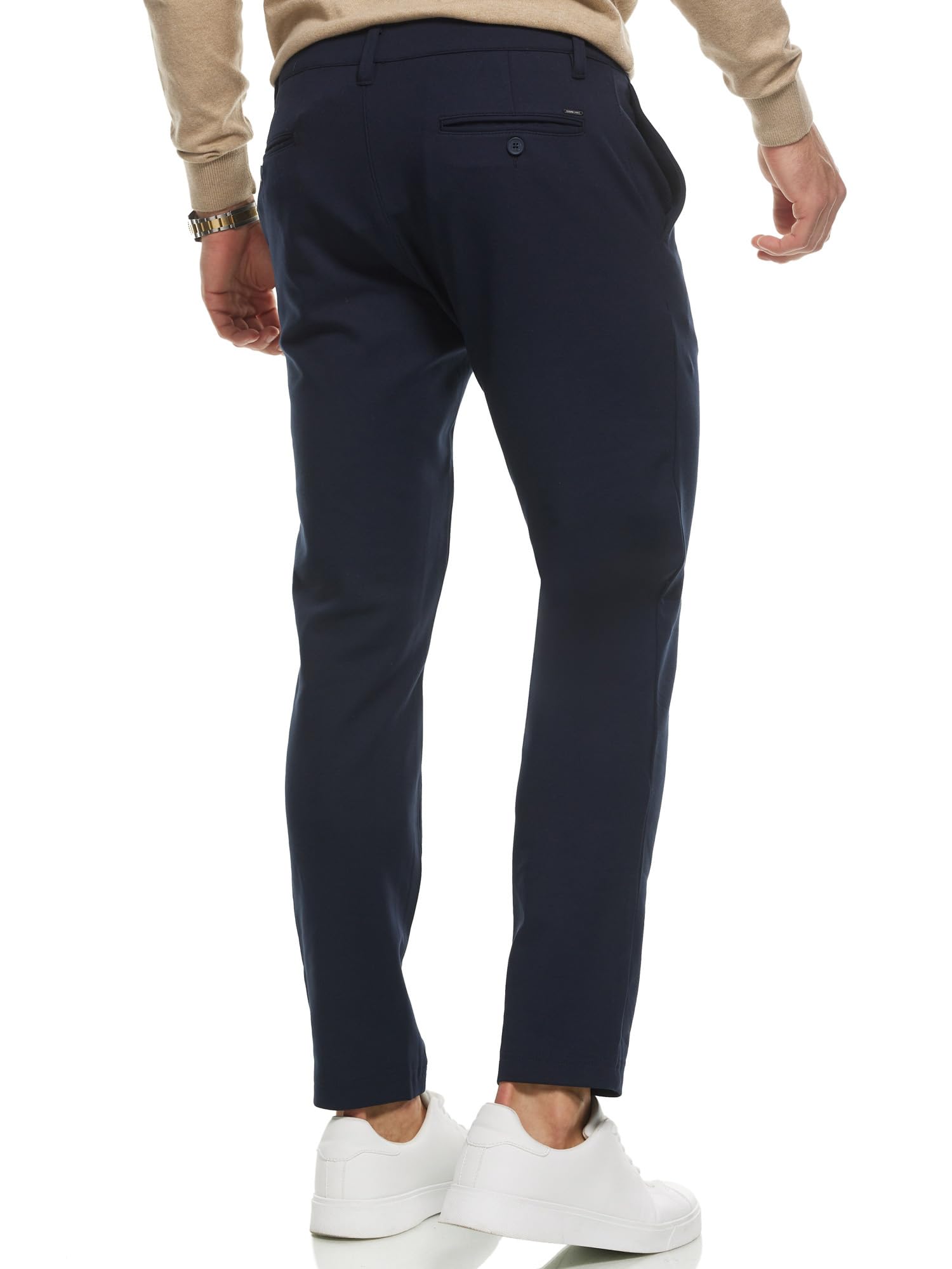 JEFF Burch Performance Pants - Pantalones chinos para hombre (tejido súper elástico)