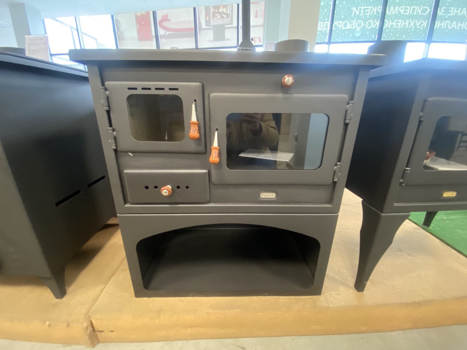 Stufa a legna camino in ghisa Top 10 kw