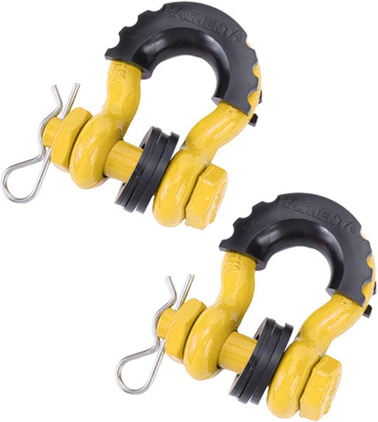 2Pcs 28660lbs Break Strength D-Ring Anchor Shackle for Off-Road Vehicle Recovery 5/8" 18mm Pin Safe Recovery Towing Gear Towing Gear Bow Shackle Strong Anti-Rust Corrosion-Resistant