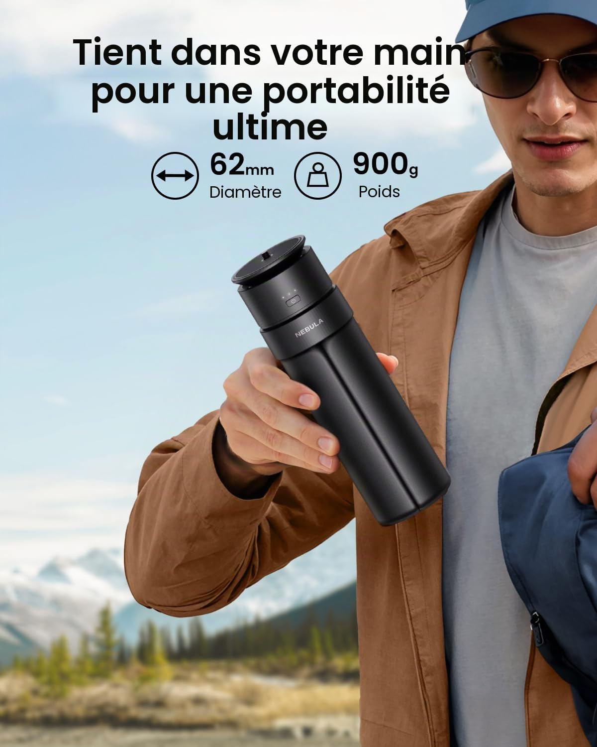 Anker Nebula Capsule Trépied avec Batterie intégrée