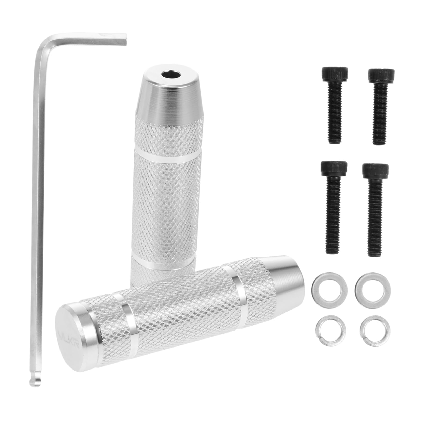 Parliky 1Pair Sturdy Aluminum Alloy Pegs for Bicycles Rear Foot Pegs with Screws for Mountain and Standard Bikes Durable Non Slip Design for Adult and Use