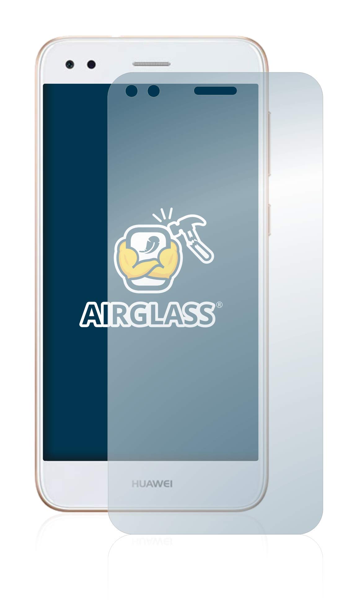 Pellicola Protettiva In Vetro Ibrido Brotect Per Huawei Y6p – AirGlass, Durezza 9H, Made In Germany