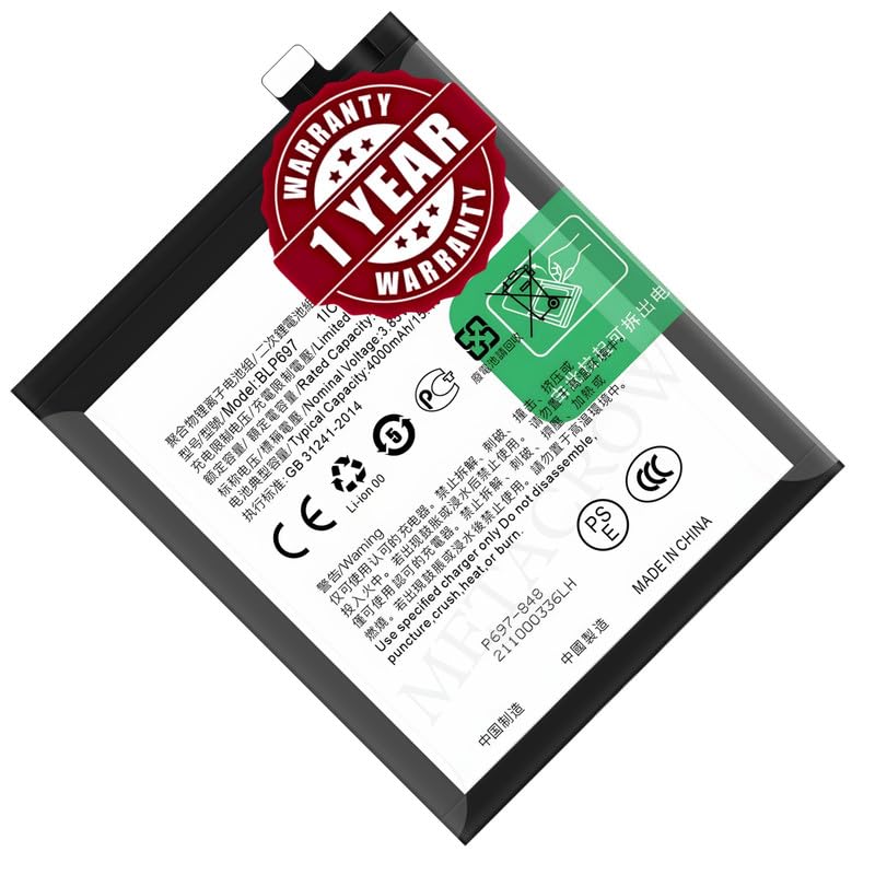Image of Original BLP697 Battery Compatible for Oppo F11 Pro (CPH1969, CPH1987, CPH2209) - (4000mAh) - 1 Year Warranty JK1