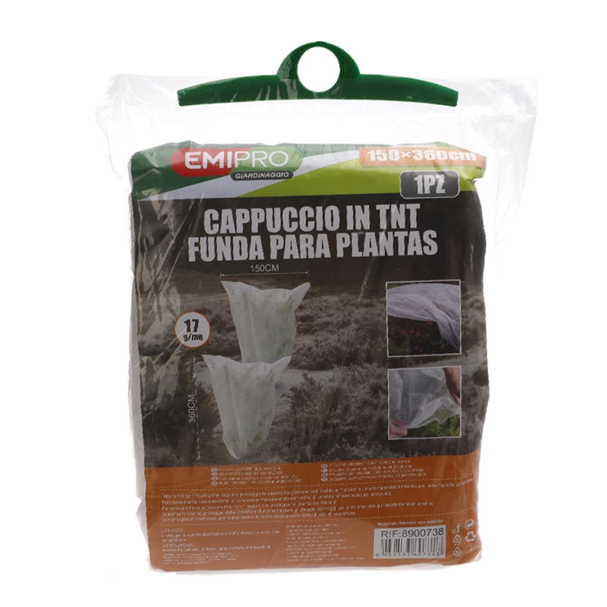 Cappuccio Protettivo Piante A2ZWORLD - TNT 17g/m&sup2;, Antigelo, 150x360 Cm, Per Alberi E Fiori