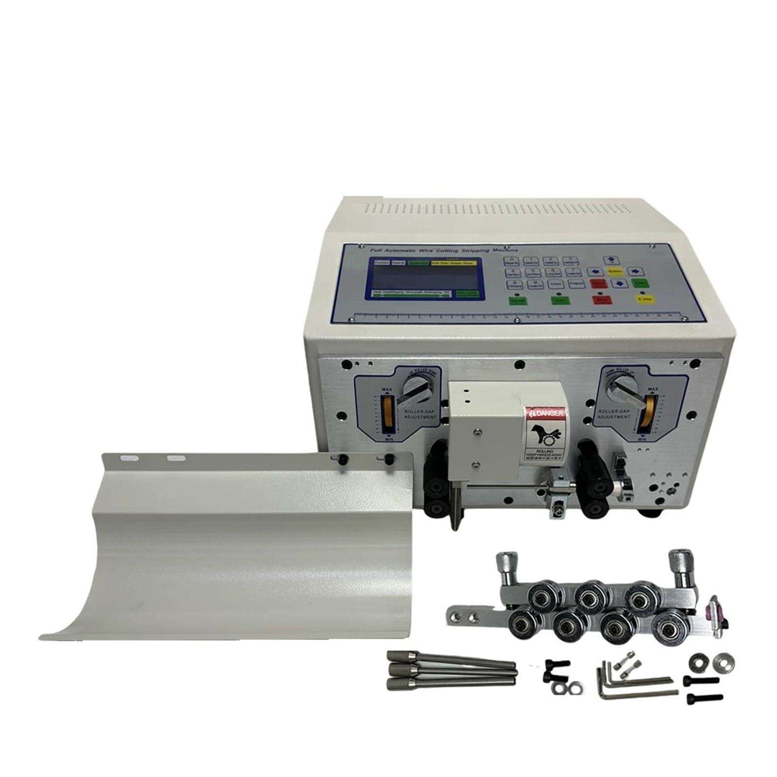 Wire Stripper Machine, Touch Screen Automatic Wire Stripping Peeling Cutting Machine Cable Cutter Stripper