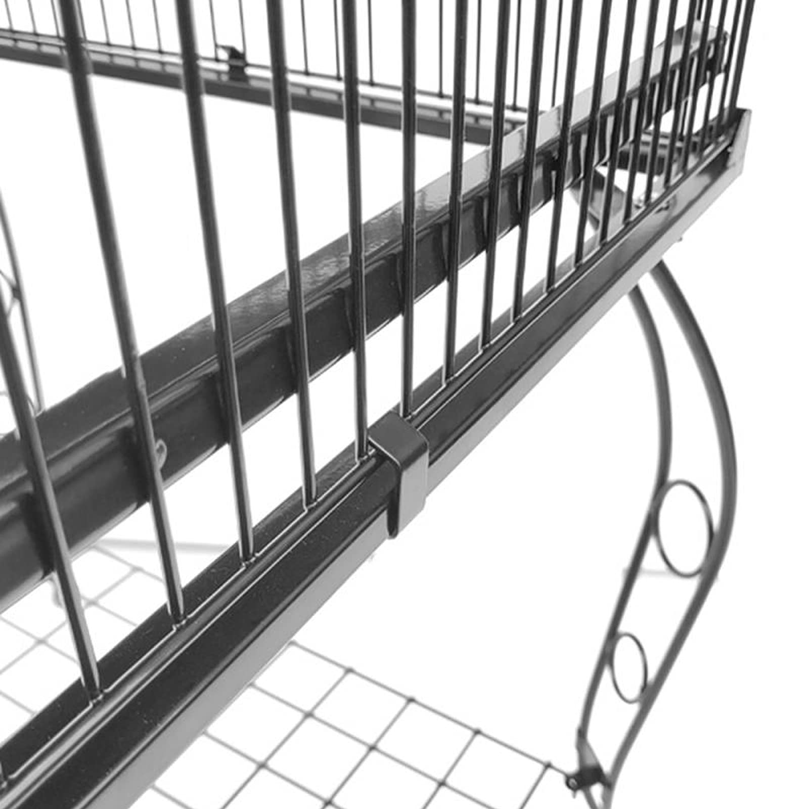 Gabbia per Uccelli e Pappagalli New Bird Cage Cage Bird Parrot Cage + Ciotola in Acciaio Inox e Ruote bloccabili Bird Home per Canarini, Cocorite e Uccelli Esotici