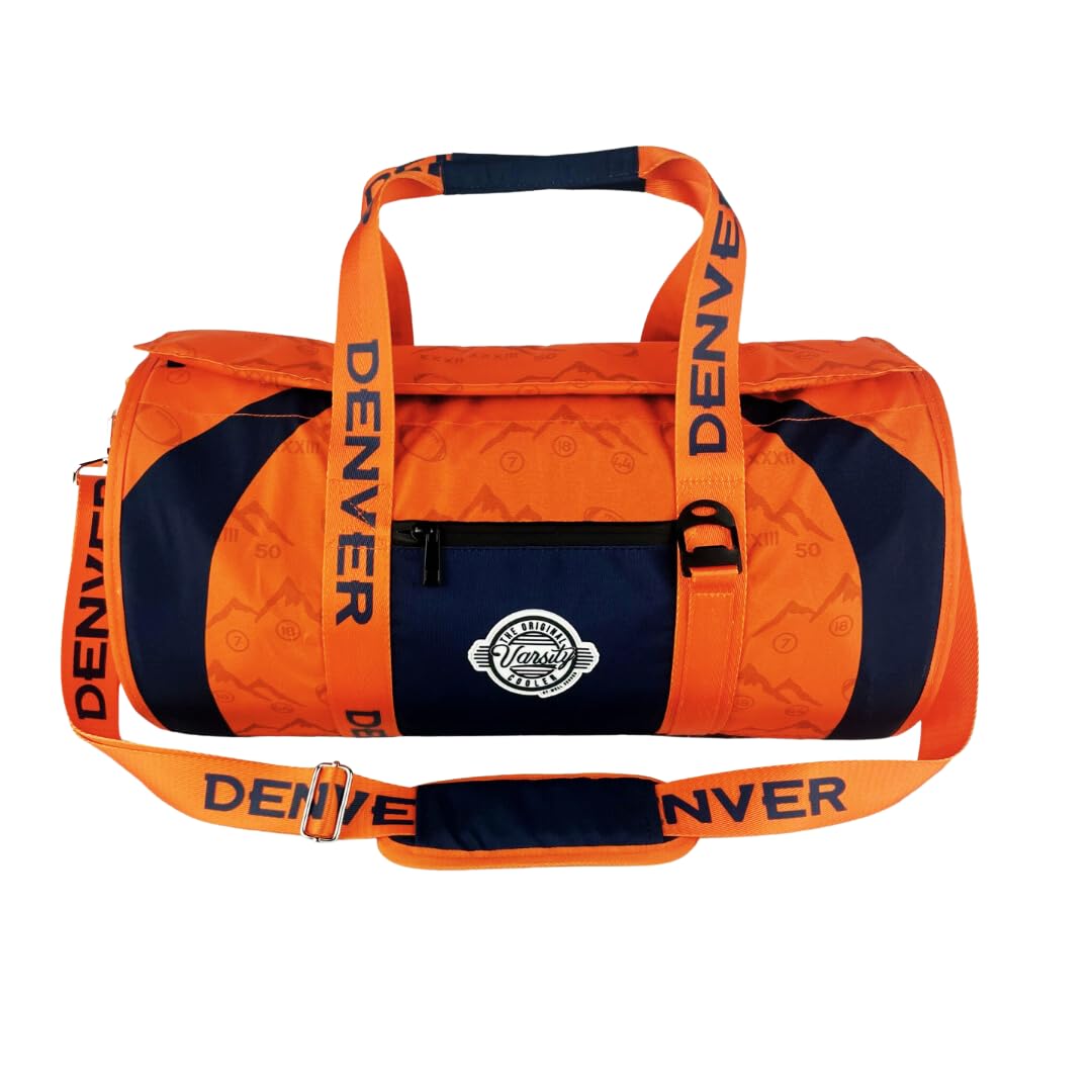 Varsity Cooler Denver Travel Party Duffel Cooler 30 Can Leakproof Insulated Tote Bag Waterproof Soft compartment for Tailgating