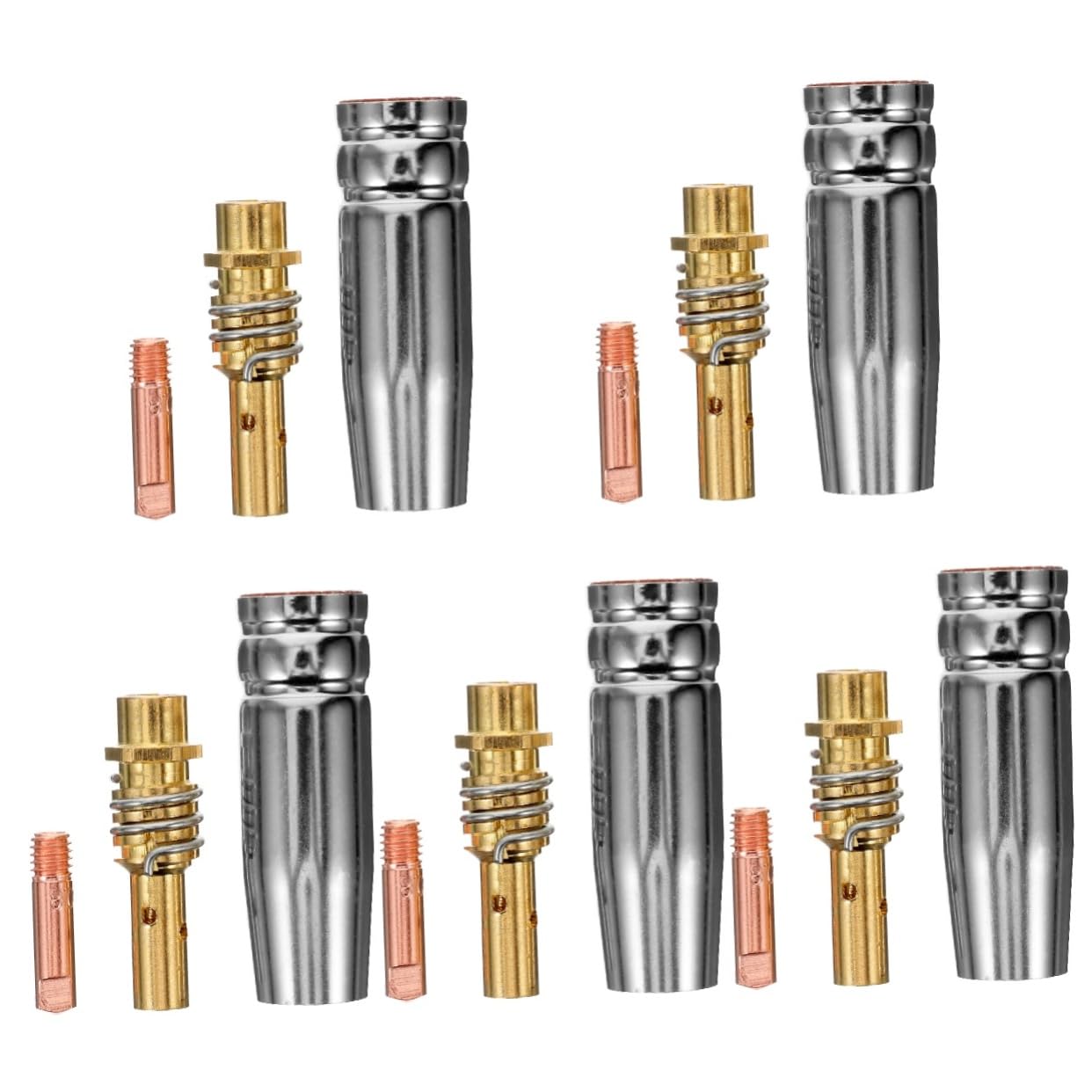 HOMSFOU 5 Sets Welding Accessories Welder Nozzle Gas Soldering Kit Welding Tip Replacement Welding Accessory Welding Parts Welding Nozzle Welding Gas Nozzle Welding Supply Copper