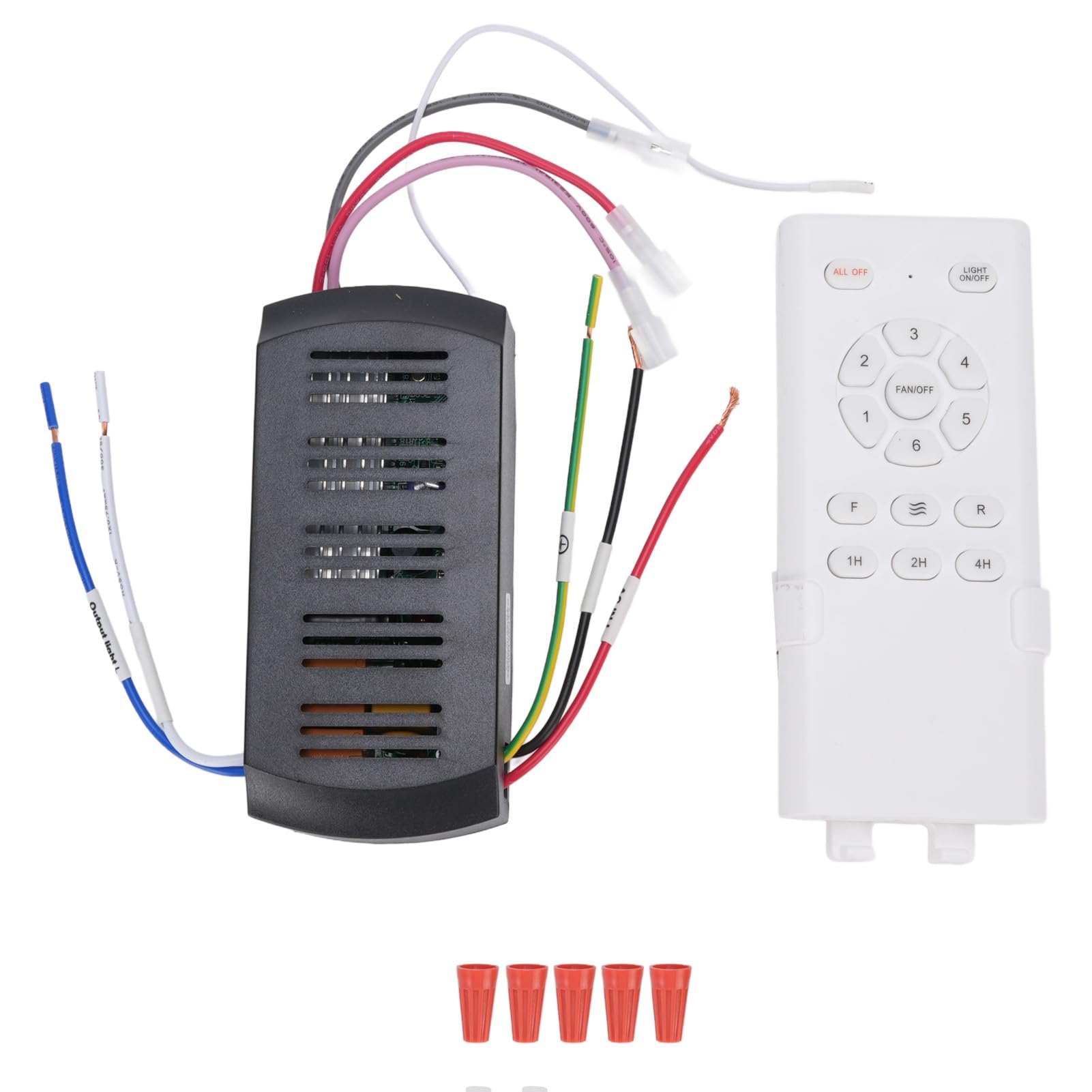 Kit de Télécommande Universelle pour Ventilateur de Plafond – Contrôle Longue Distance, Fonction de Synchronisation et compatibilité Universelle pour Lampe de Ventilateur de Plafond