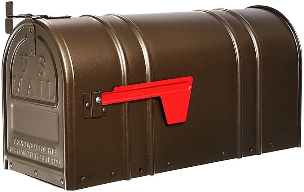 Postal ProCarlton Post-Mount T2 Mailbox, Bronze