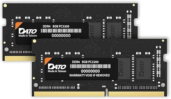 DATO DDR4 Sodimm Laptop RAM 16GB kit 8GBx2 3200, Laptop RAM DDR4 3200MHz PC4-256